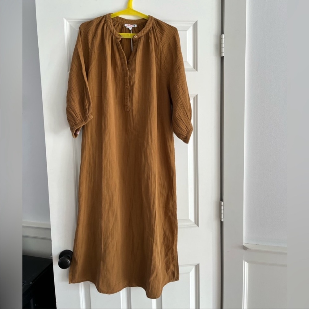 NEW Sundry Dijon Henley Dress - Picture 5 of 9